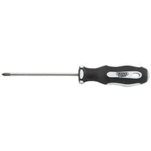 Draper Cross Slot Soft Grip Screwdrivers, No.0 X 75Mm Dr-34982