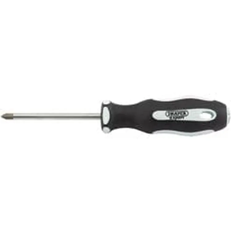 Draper Cross Slot Soft Grip Screwdrivers, No.1 X 75Mm Dr-34990