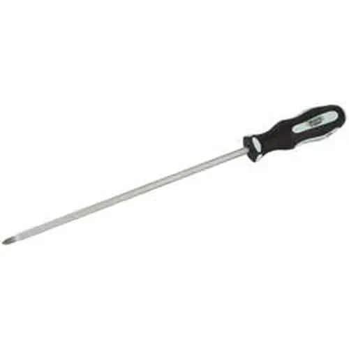 Draper Pound Thru' Cross Slot Soft Grip Screwdriver, No.2 X 250Mm Dr-63595