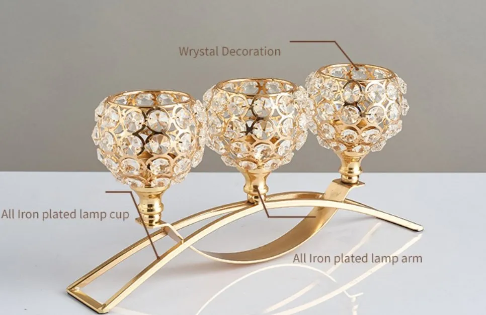 Elegance Crystal Candle Holder – A Touch of Glamour and Sophistication for Your Home