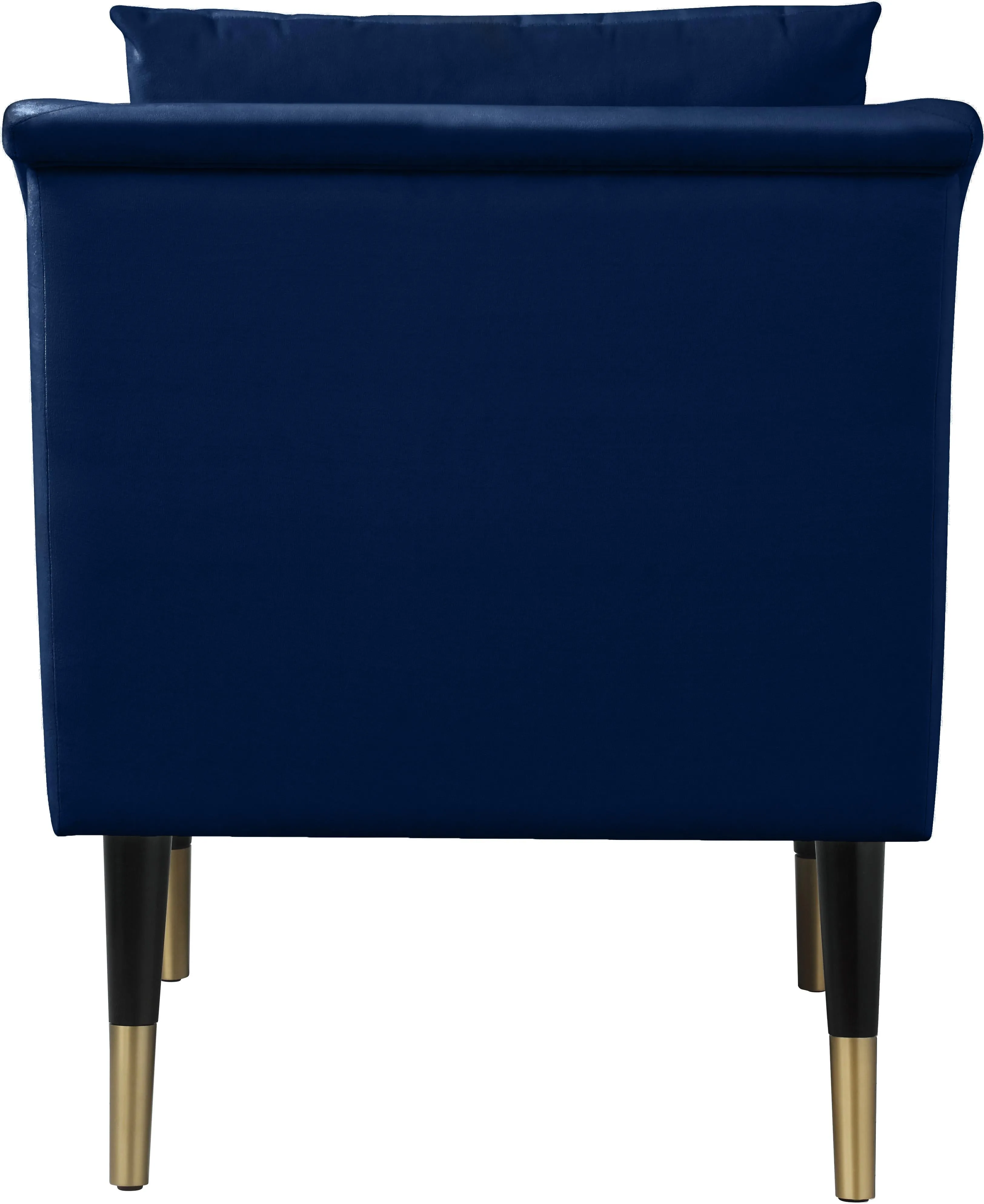Elegante Navy Velvet Accent Chair