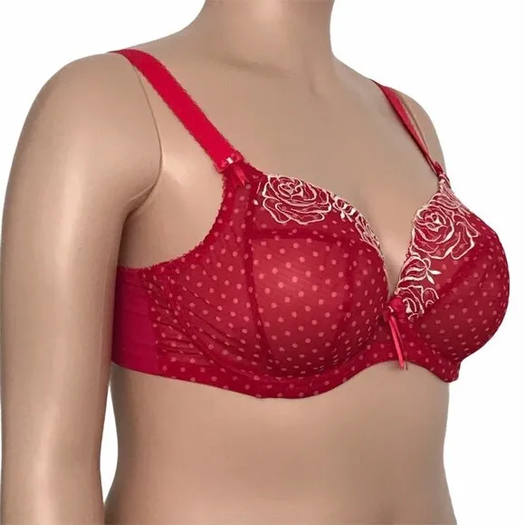 Elomi Betty Underwire Plunge Bra UK 36H US 36K EL8170