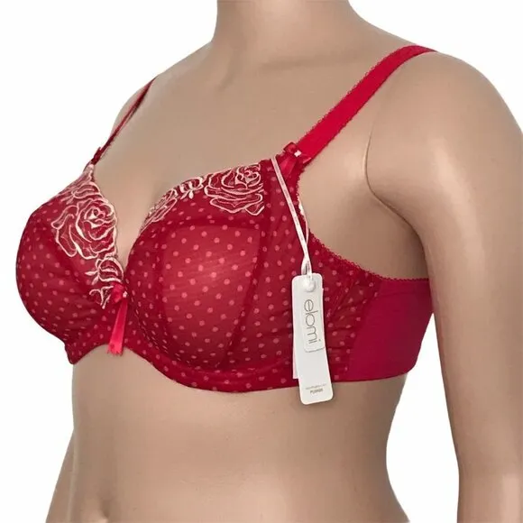 Elomi Betty Underwire Plunge Bra UK 36H US 36K EL8170