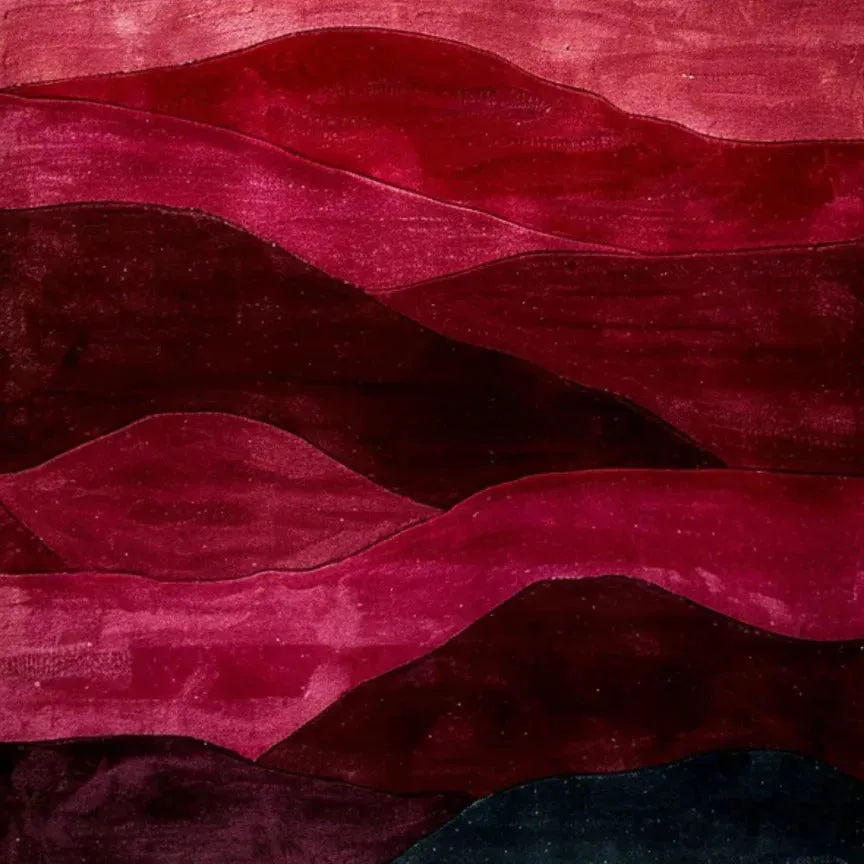 Ethereal Waves Hand Tufted Wool Runner Rug