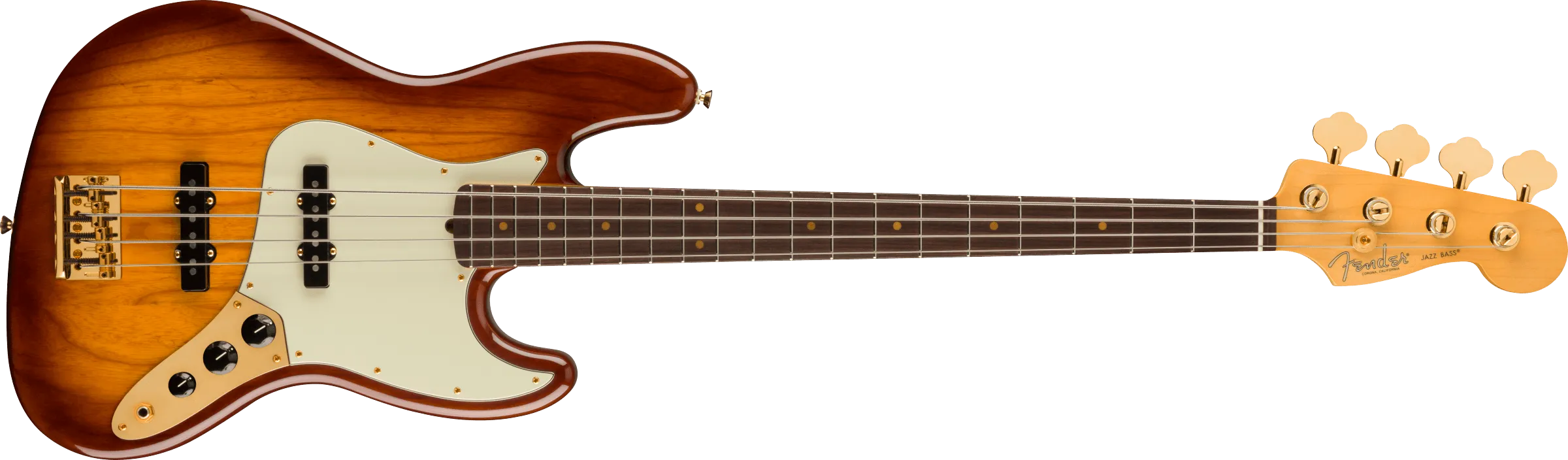 FENDER 75th Anniversary Commemorative Jazz Bass® Rosewood Fingerboard 2-Color Bourbon Burst