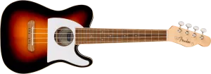 FENDER  Fullerton Tele® Uke Walnut Fingerboard White Pickguard 2-Color Sunburst