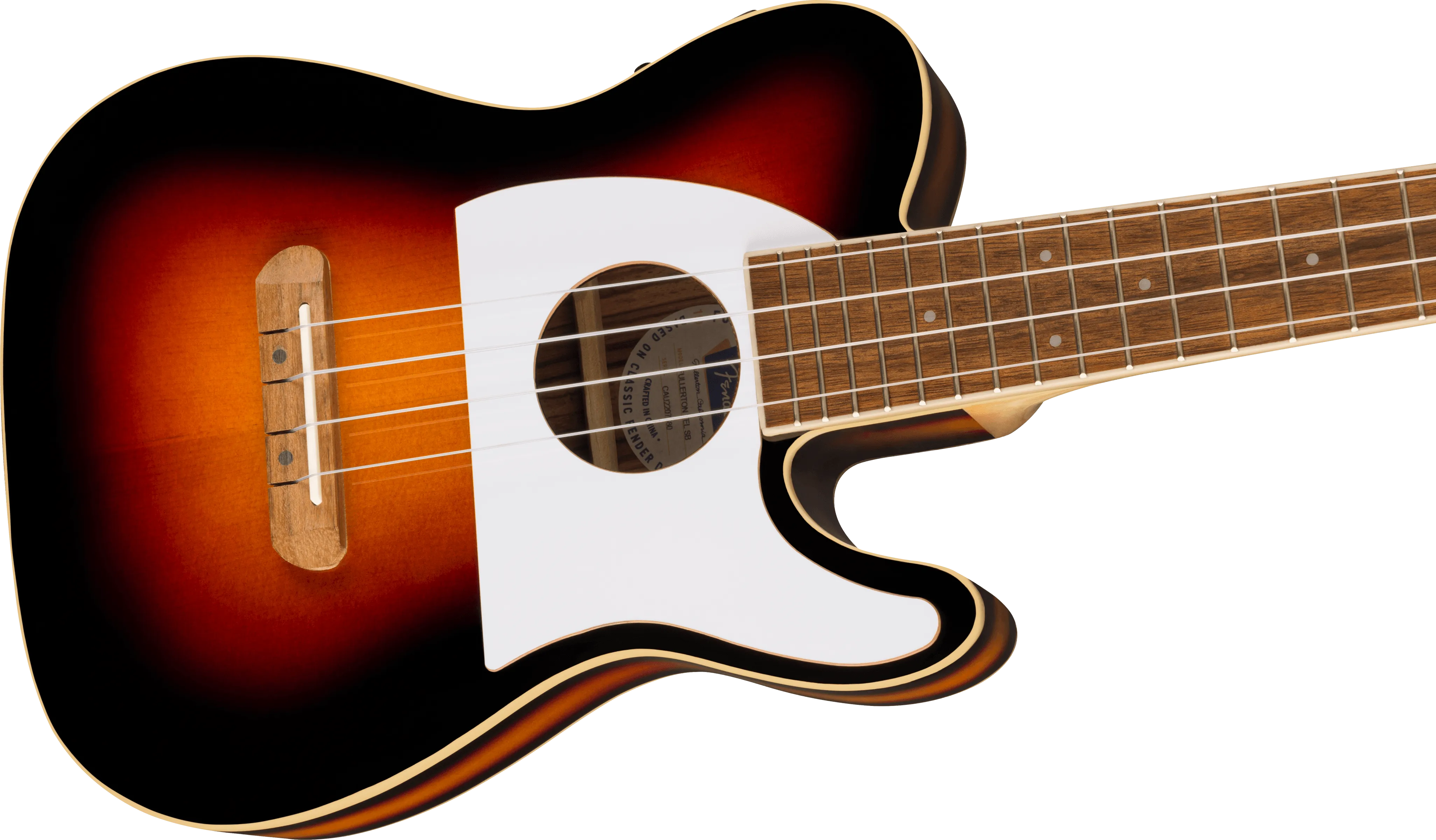FENDER  Fullerton Tele® Uke Walnut Fingerboard White Pickguard 2-Color Sunburst