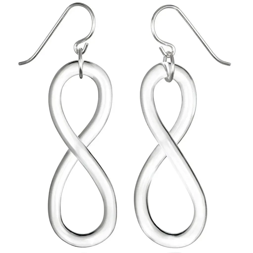 Figure Eight Chain Necklace and Figure Eight Earrings by Roxann Astra Slate