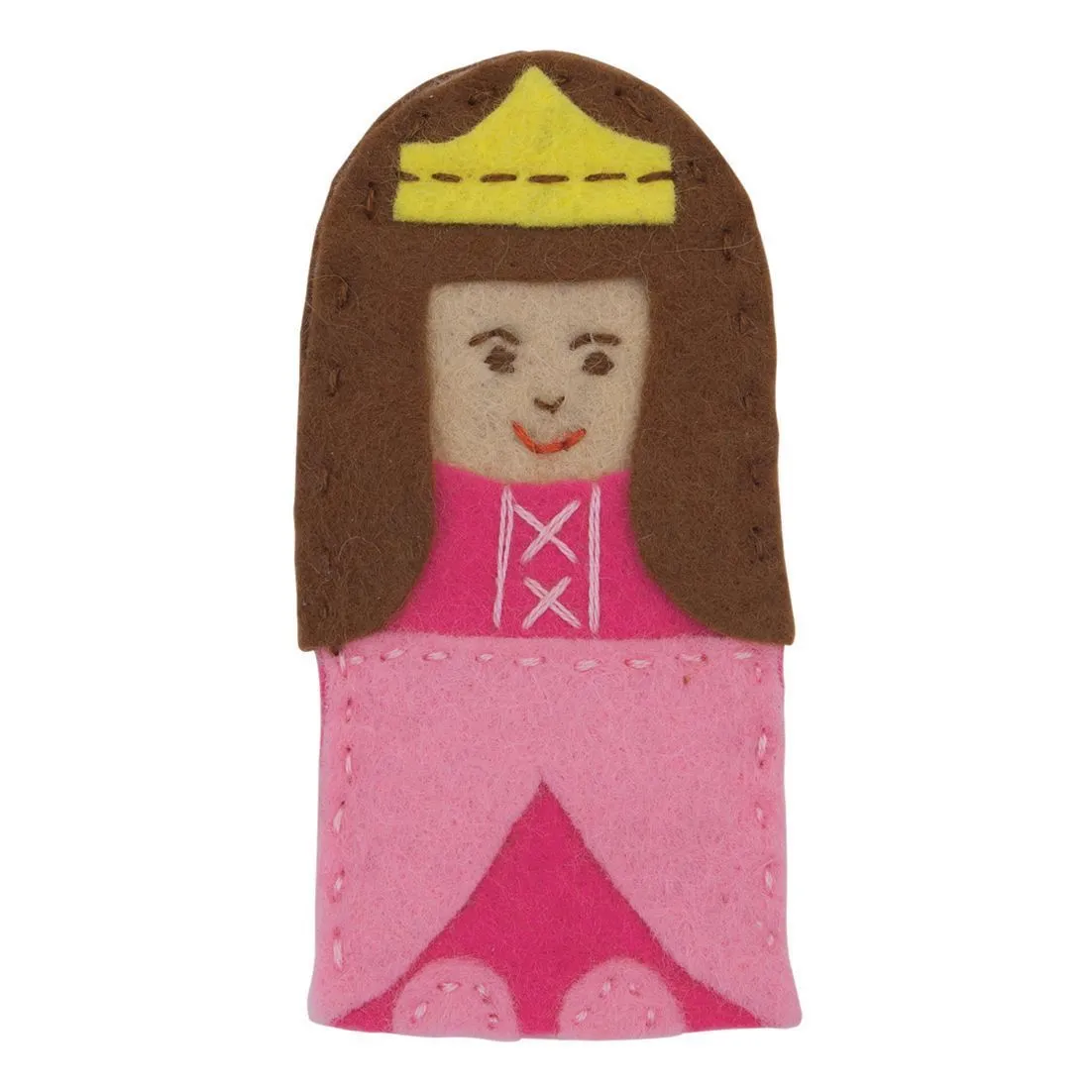 Finger Puppet Princess Felt Applique Craft Kit Embellishment Needlecraft Kits