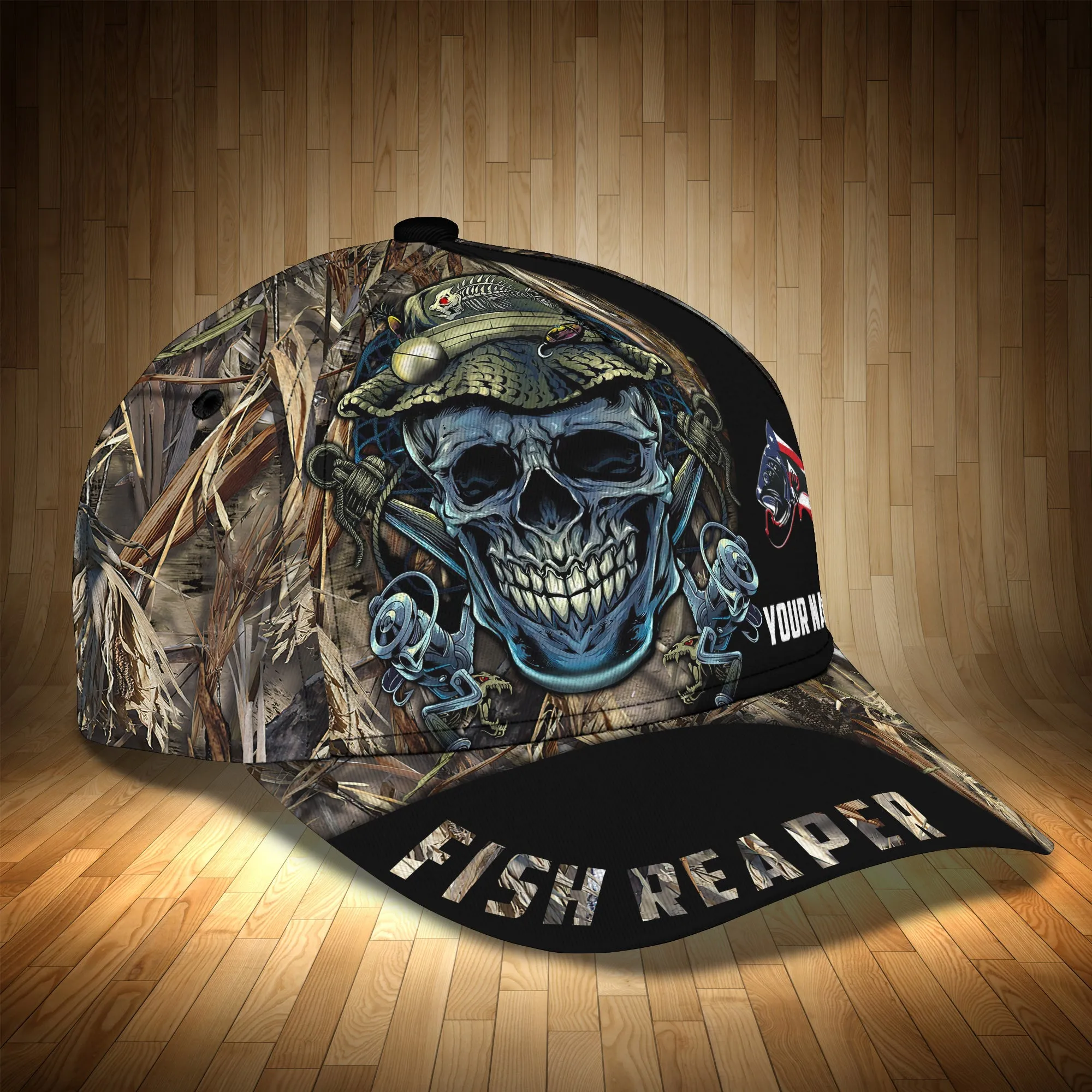 Fish Reaper - Personalized Name Cap - Lta98-45