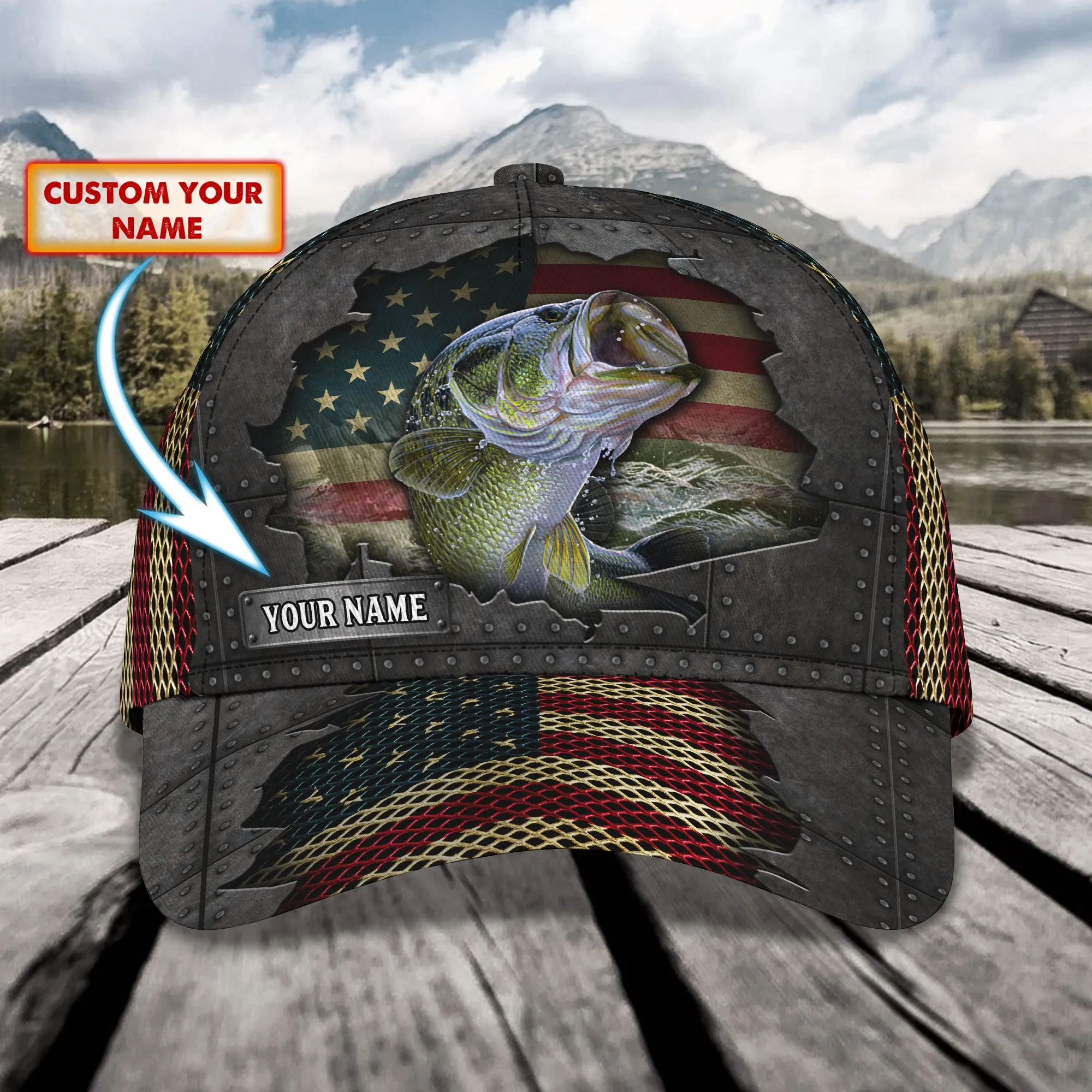 Fishing 008 - Personalized Name Cap - 16hb