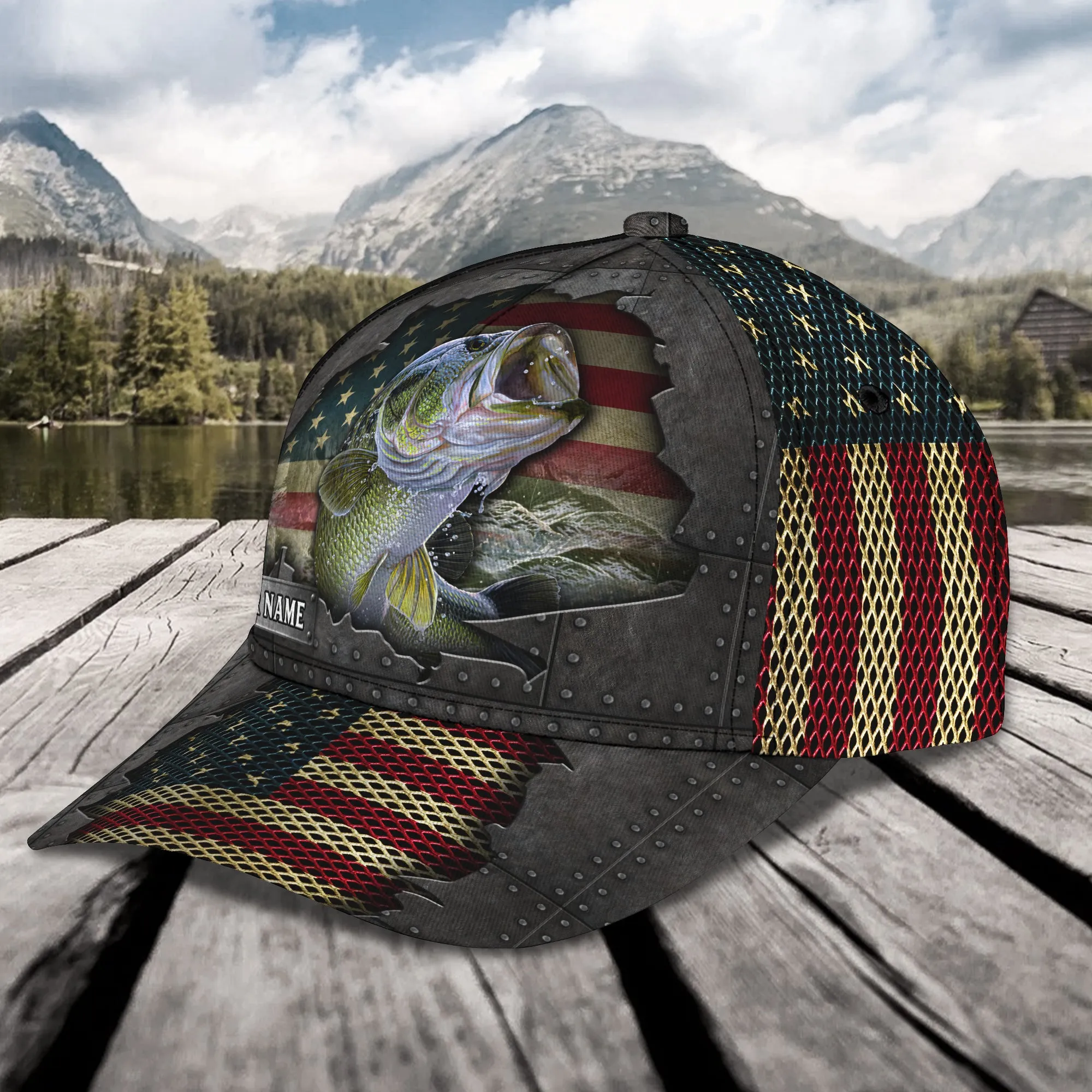 Fishing 008 - Personalized Name Cap - 16hb