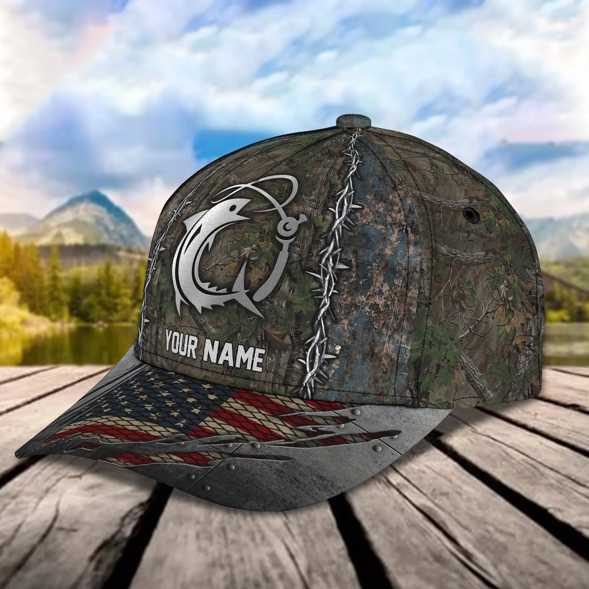 Fishing 020- Personalize Name Cap  - CV98