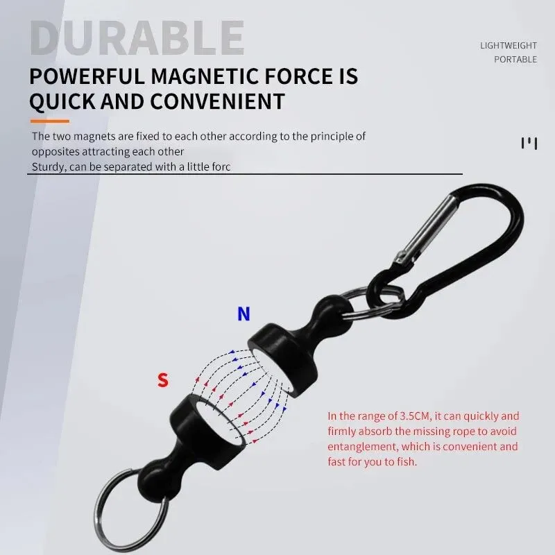 Fishing Hanging Buckle swivel connector strong Magnetic holder carabiner clip Metal