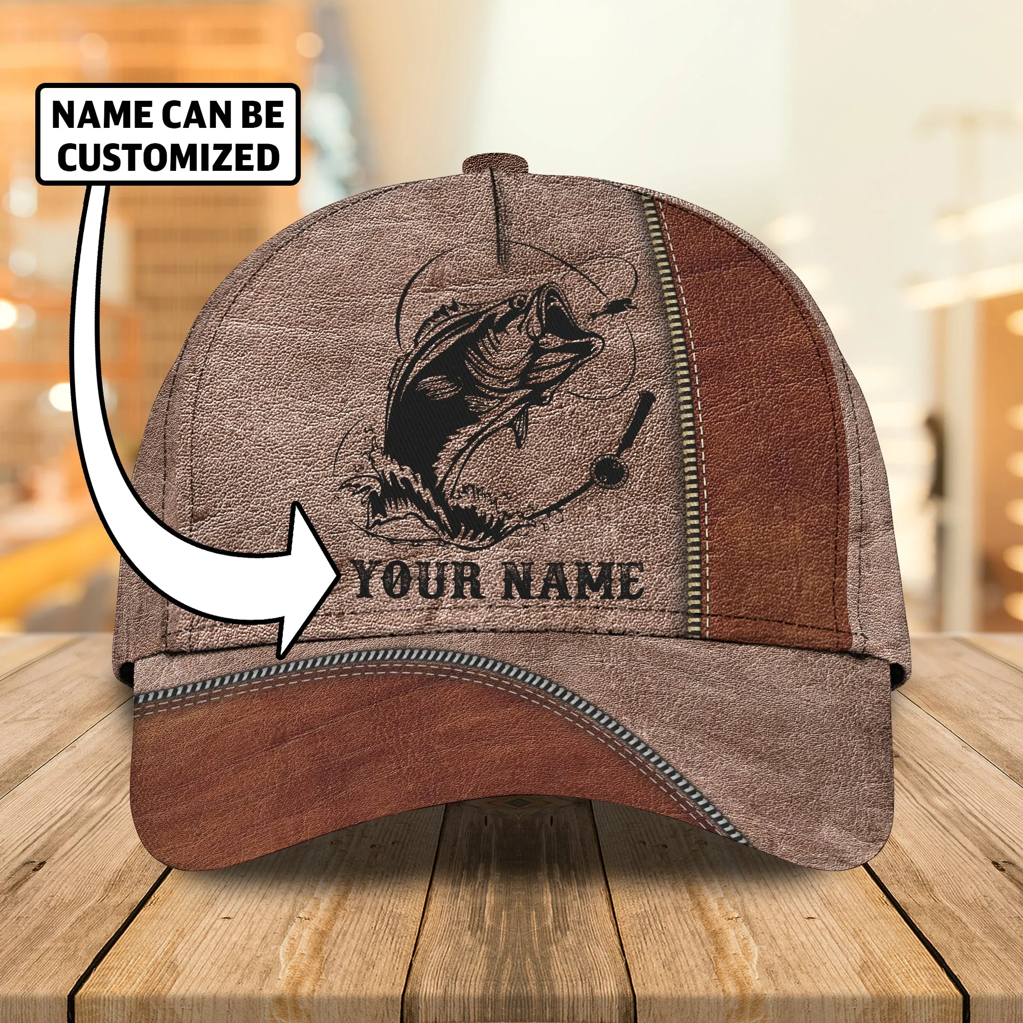 Fishing - Personalized Name Cap - Dah