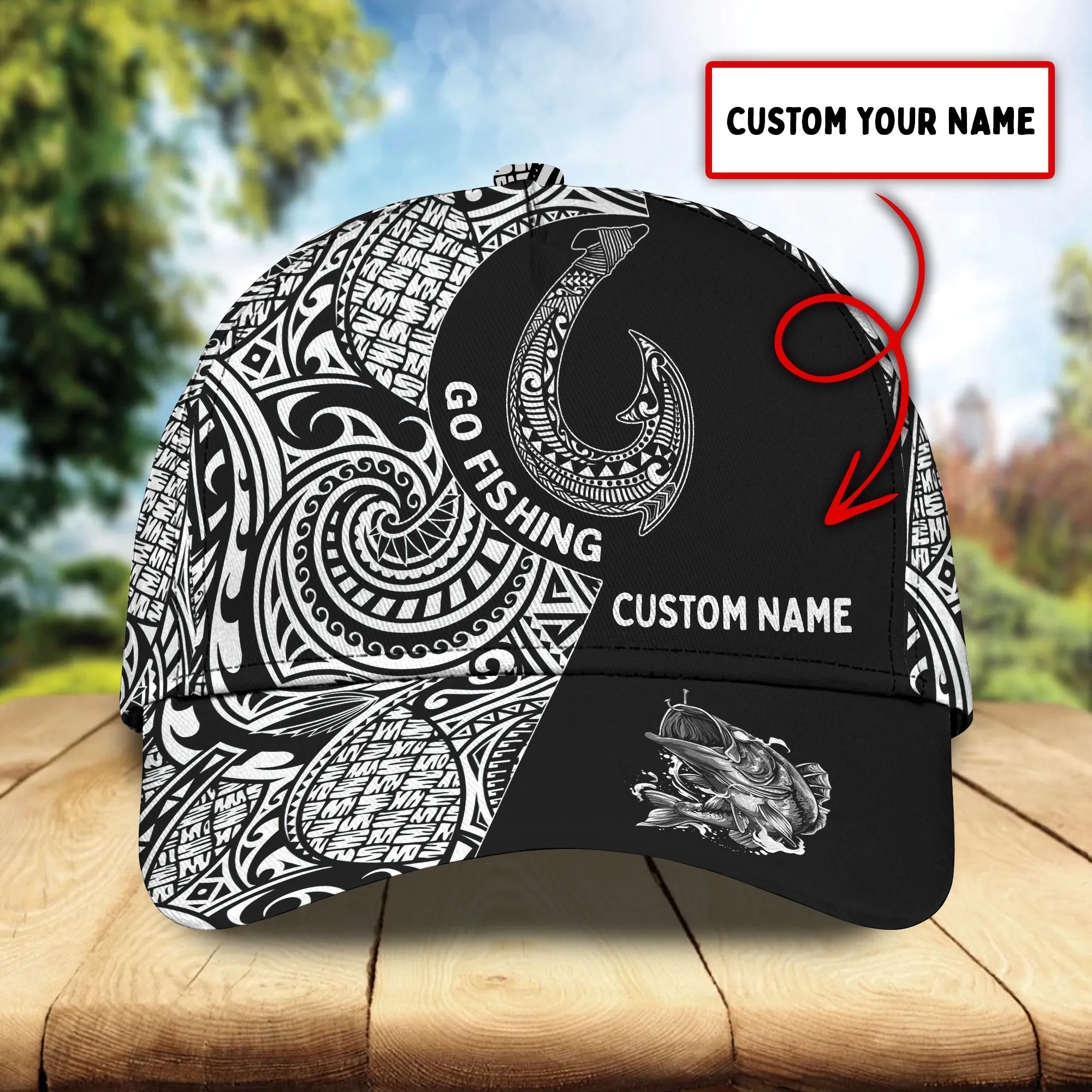 Fishing- Personalized Name Cap - HN95