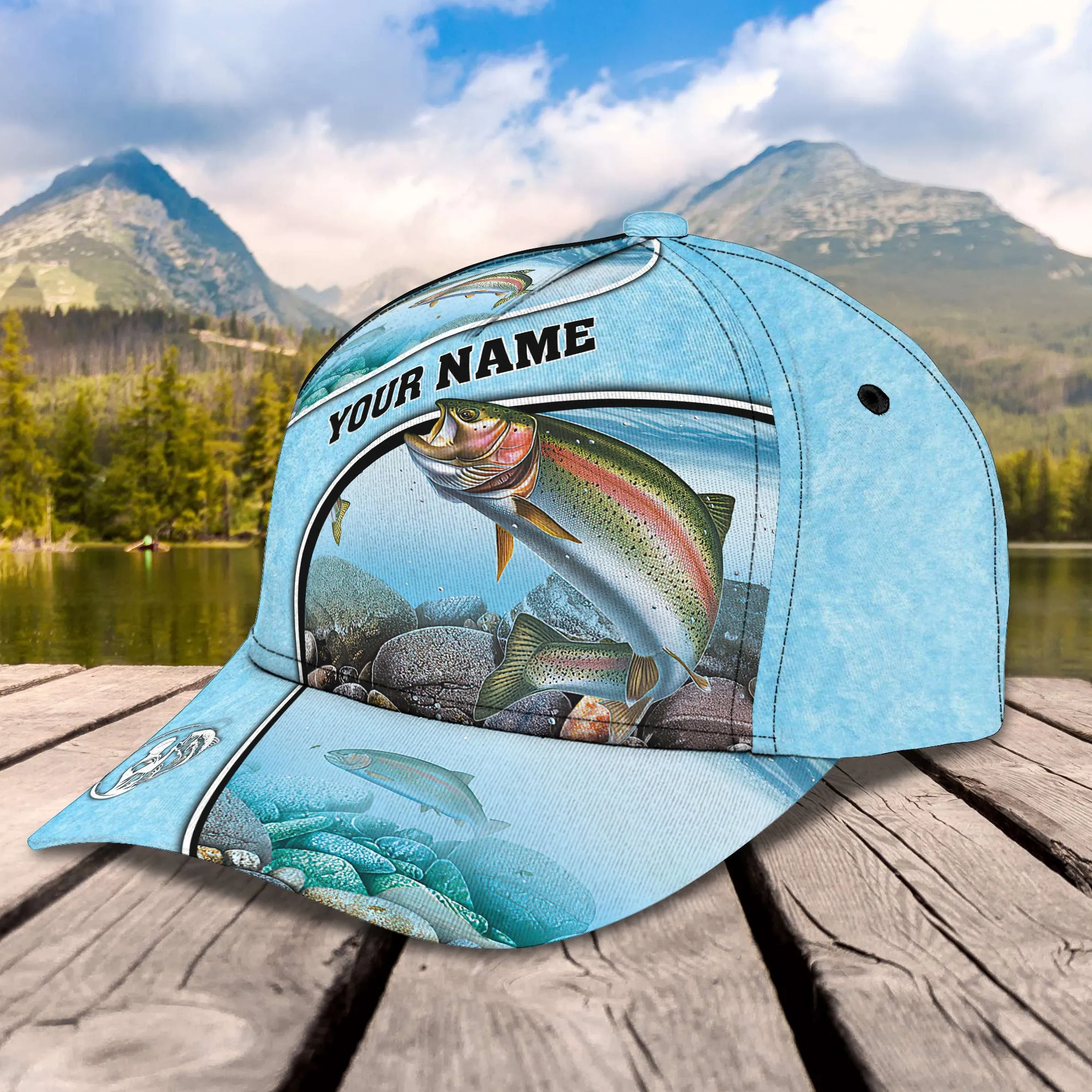 Fishing salmon - Personalized Name Cap004 - ATM2K