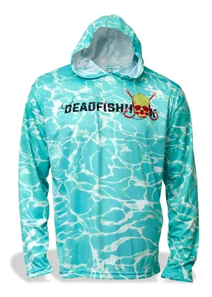 Florida Fishing Hook Electric Aqua Hoodie