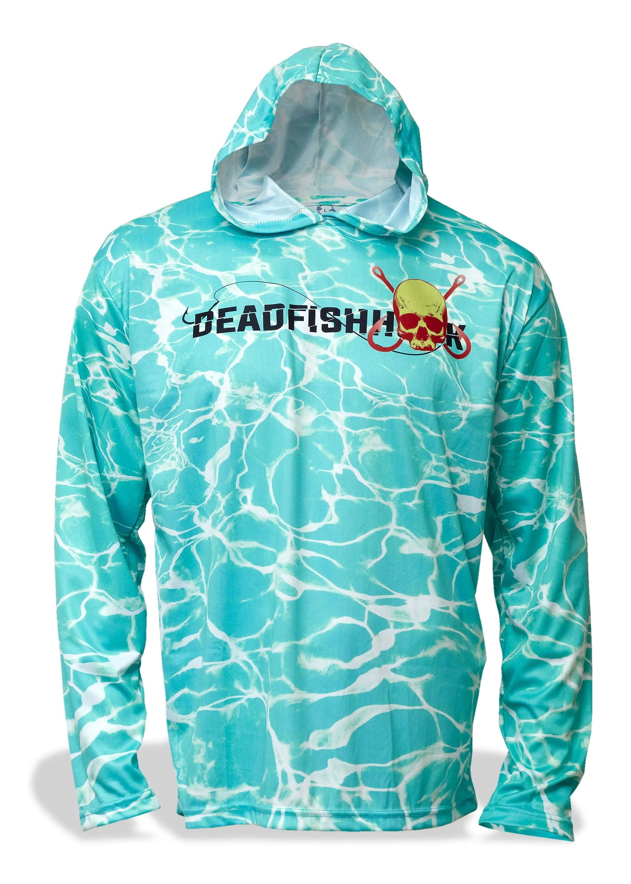Florida Fishing Hook Electric Aqua Hoodie