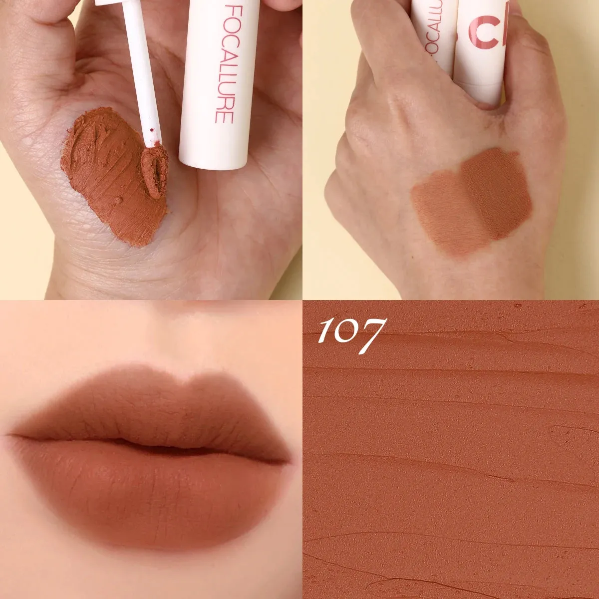FOCALLURE Waterproof Long Lasting Liquid Lipstick