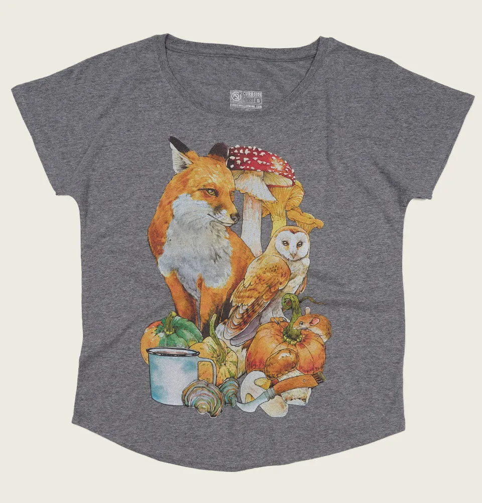 Fox and Owl Women's Dolman T-shirt