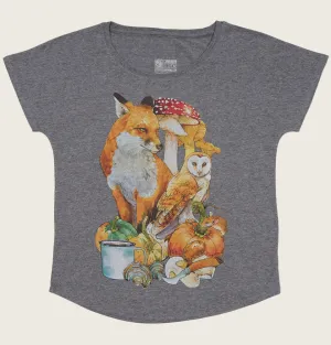Fox and Owl Women's Dolman T-shirt