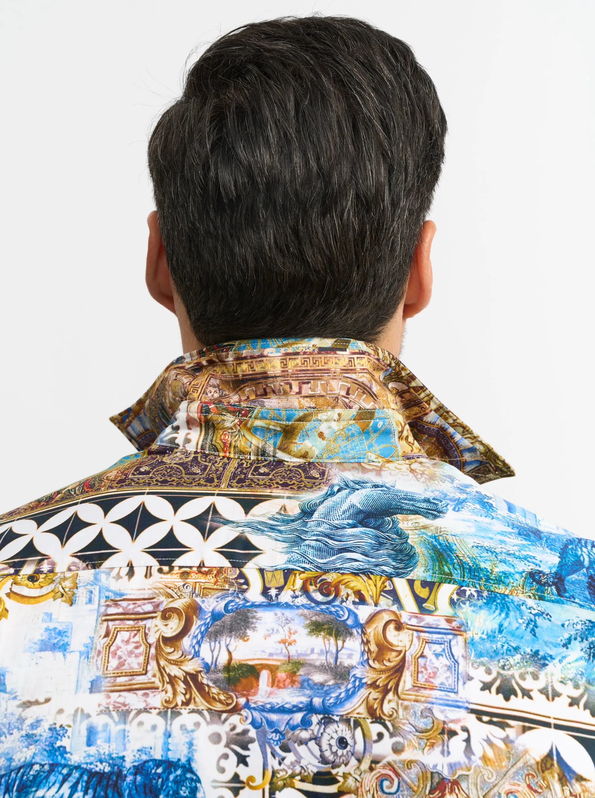 FRESCO LONG SLEEVE BUTTON DOWN SHIRT