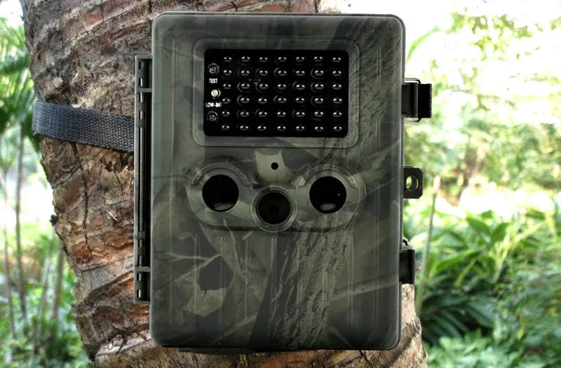Game Camera With Rechargeable Battery   Solar Panel "SolarTrail" - 1080p HD video, PIR Motion Detection, MMS View