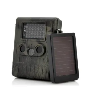 Game Camera With Rechargeable Battery   Solar Panel "SolarTrail" - 1080p HD video, PIR Motion Detection, MMS View