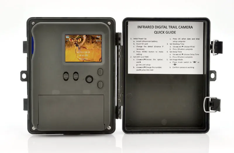 Game Camera With Rechargeable Battery   Solar Panel "SolarTrail" - 1080p HD video, PIR Motion Detection, MMS View