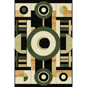 Geometric Whispers Hand Tufted Rug