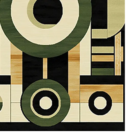Geometric Whispers Hand Tufted Rug