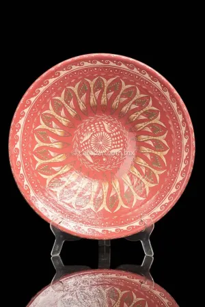 Glazed Bowl With Fish Hand Painted