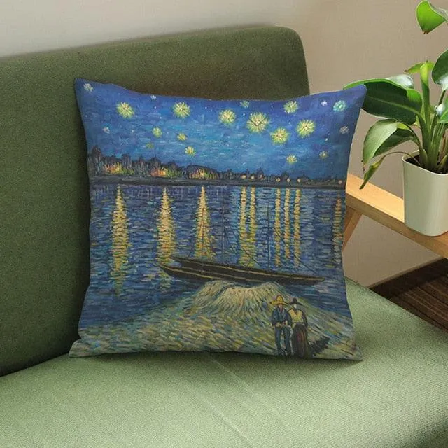Gogh Art Pillow Cases