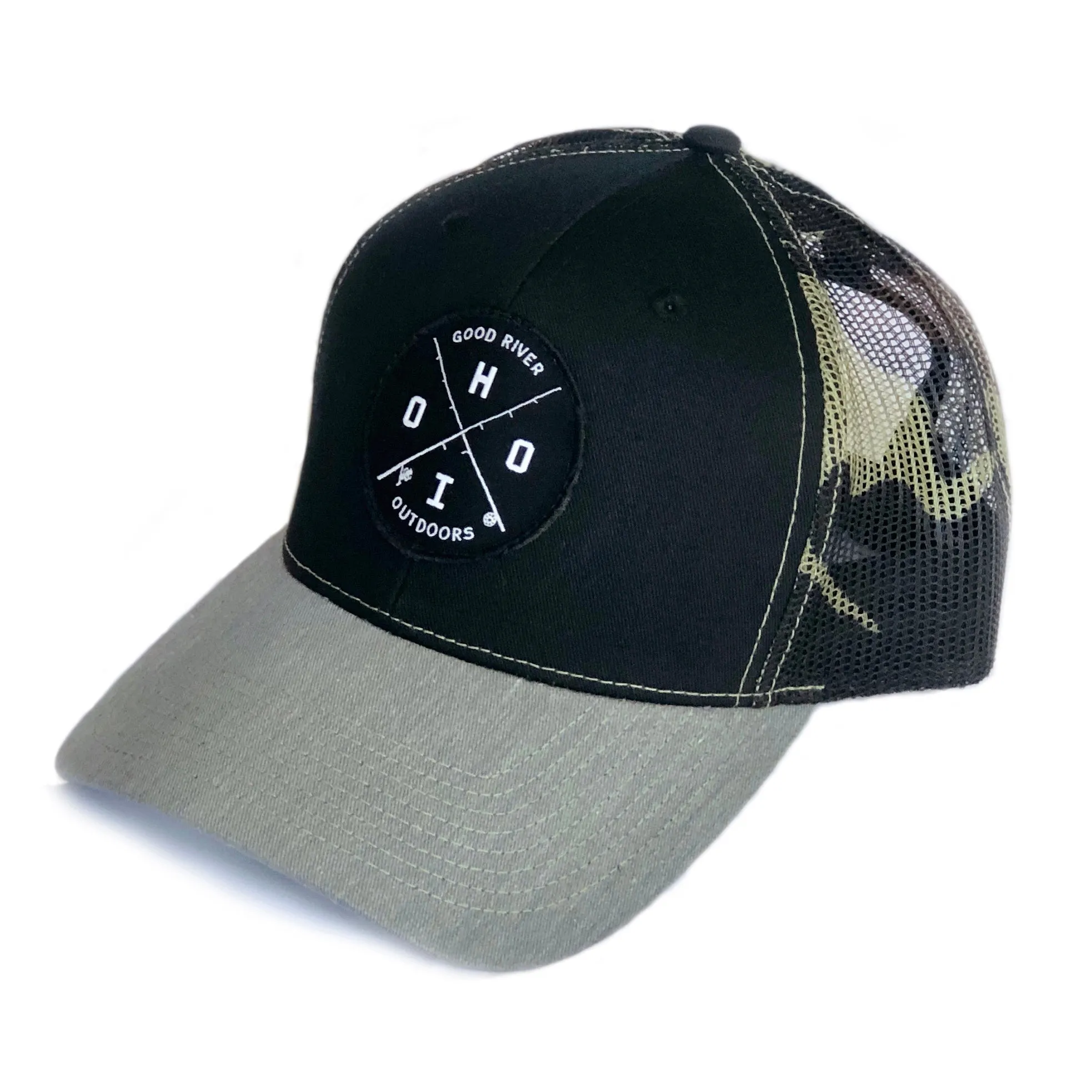 Good River Camo Mesh Trucker Hat