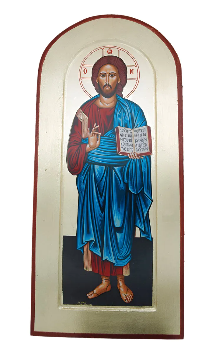 Greek Icon, Hand Painted Serigraph
