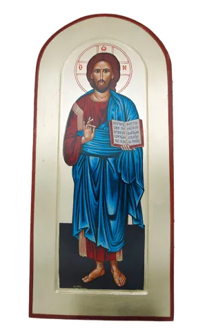 Greek Icon, Hand Painted Serigraph