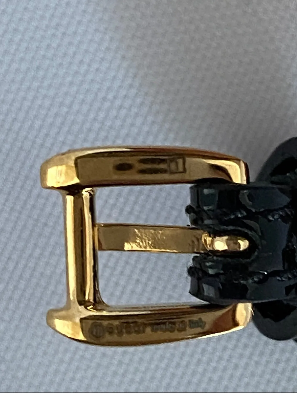 GUCCI Patent Leather Choker Necklace