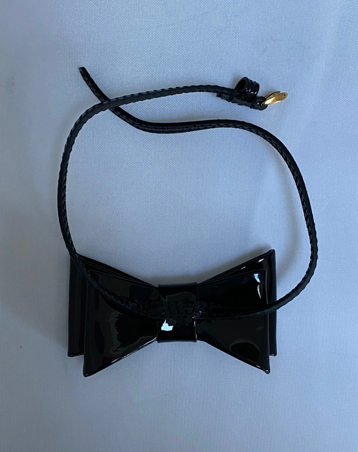 GUCCI Patent Leather Choker Necklace