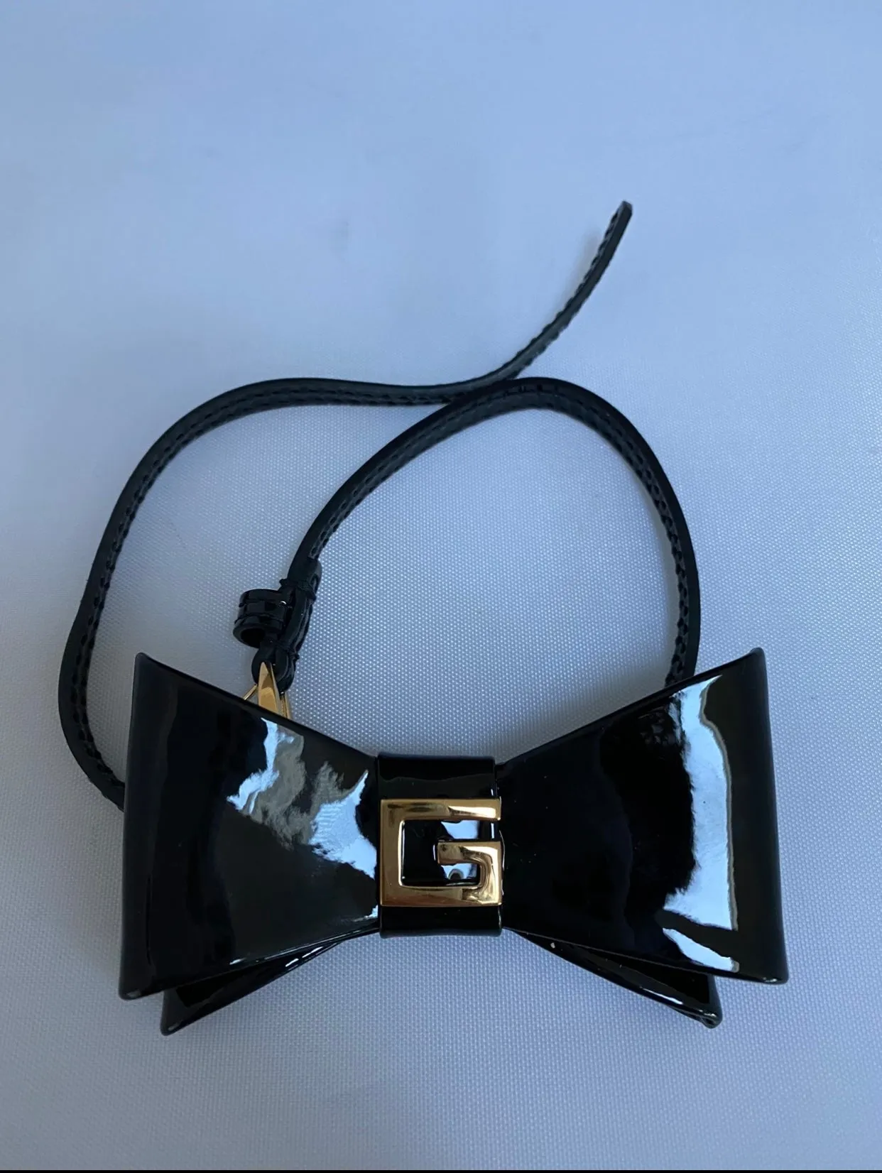 GUCCI Patent Leather Choker Necklace