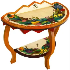 Half Round Table, Accent Table by Sticks HAL002 D73120 Top
