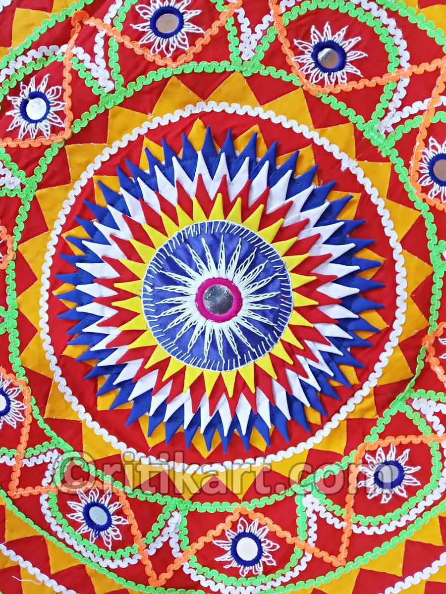 Hand Stiching Pipili Wall Hanging Chandua