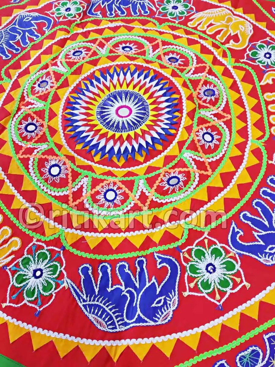 Hand Stiching Pipili Wall Hanging Chandua