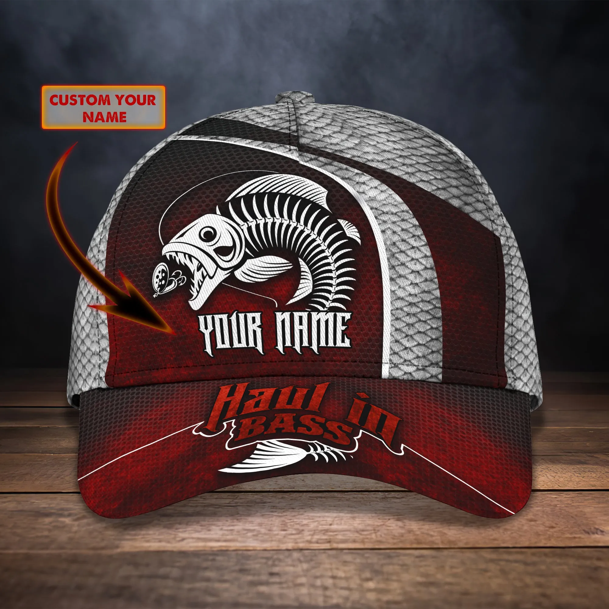 Haul in Bass - Personalized Name Cap - HN95
