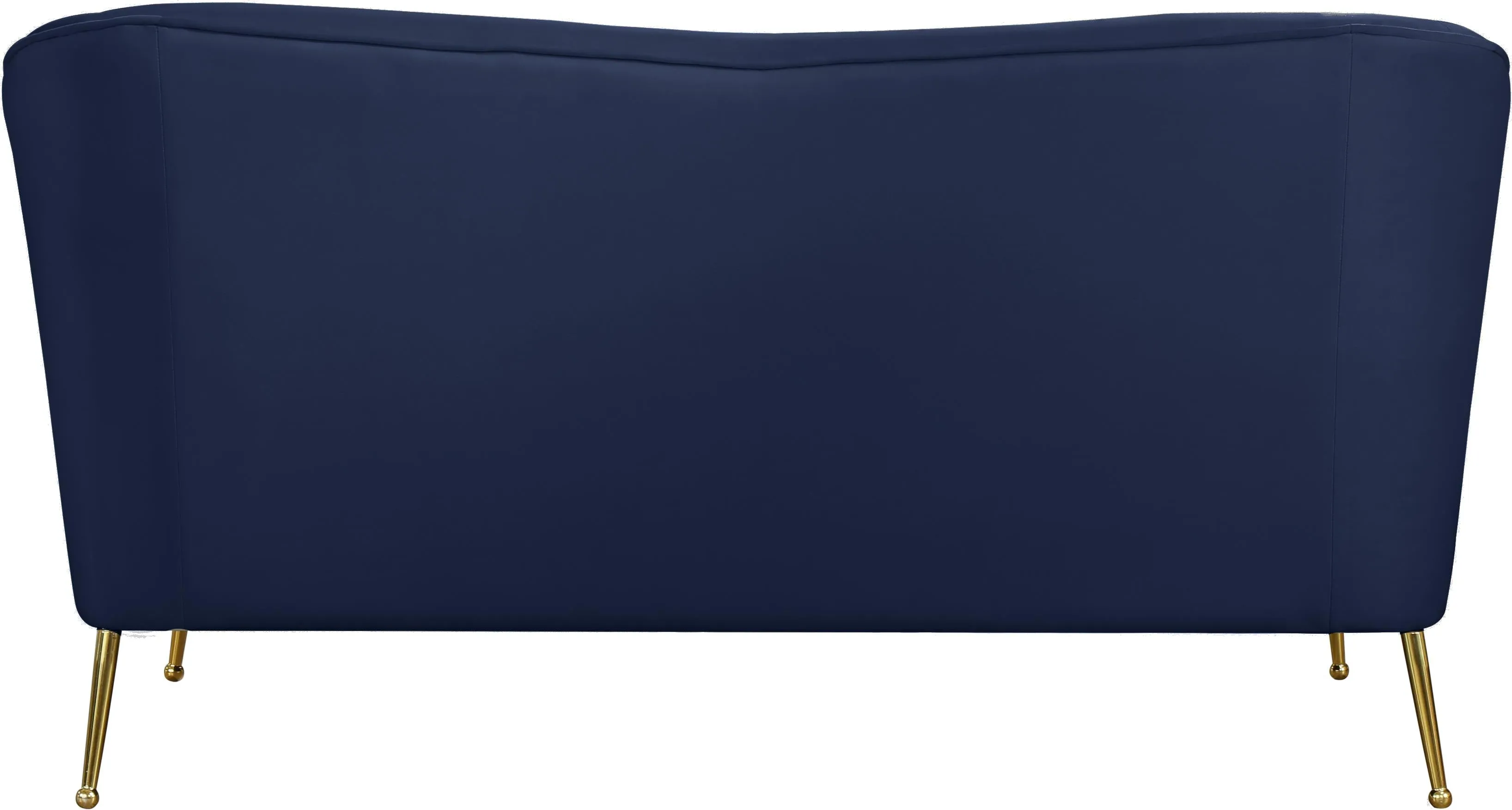 Hermosa Navy Velvet Loveseat