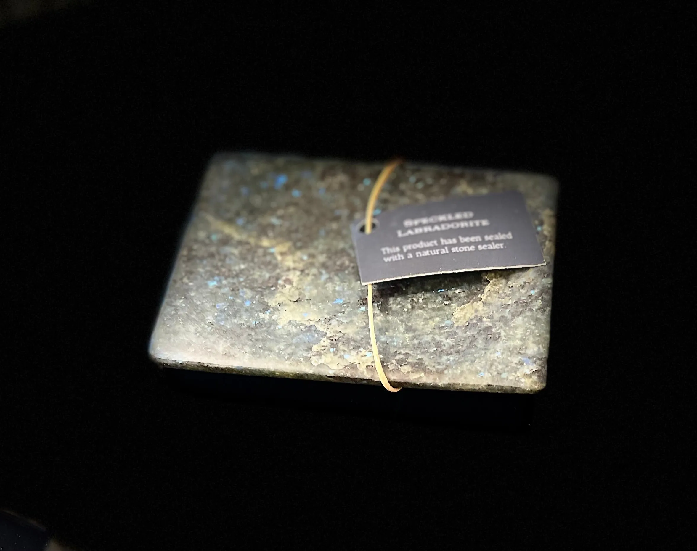 Island Stone Designs Speckled Labradorite Soap Dish