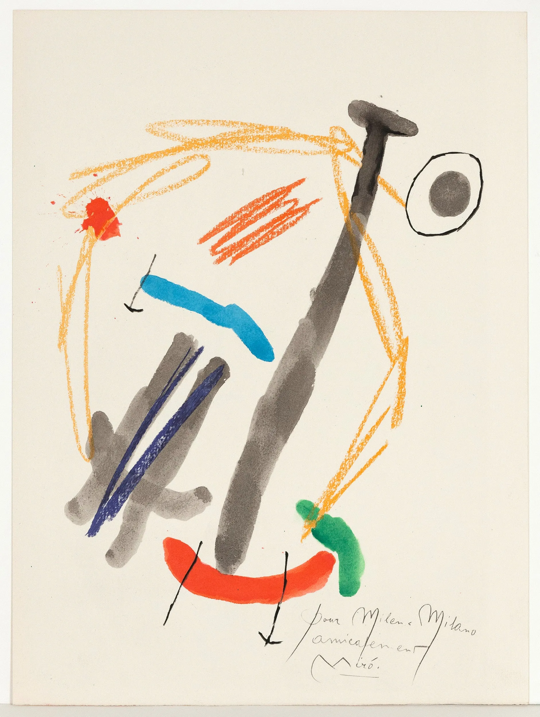 JOAN MIRO "QUELQUES FLEURS #25: MILANI", 1964