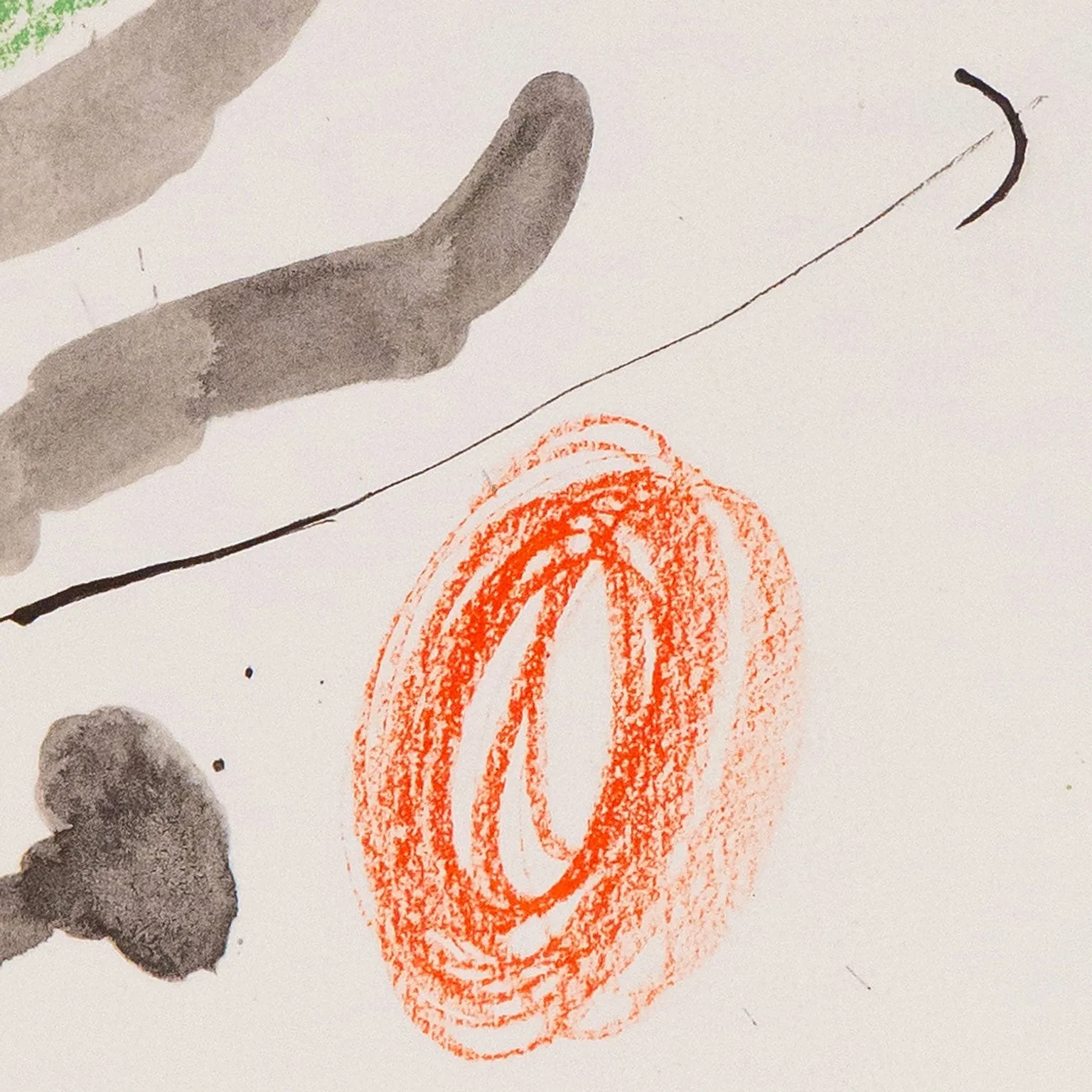 JOAN MIRO "QUELQUES FLEURS #28: PÉREZ-Y-JORBE", 1964