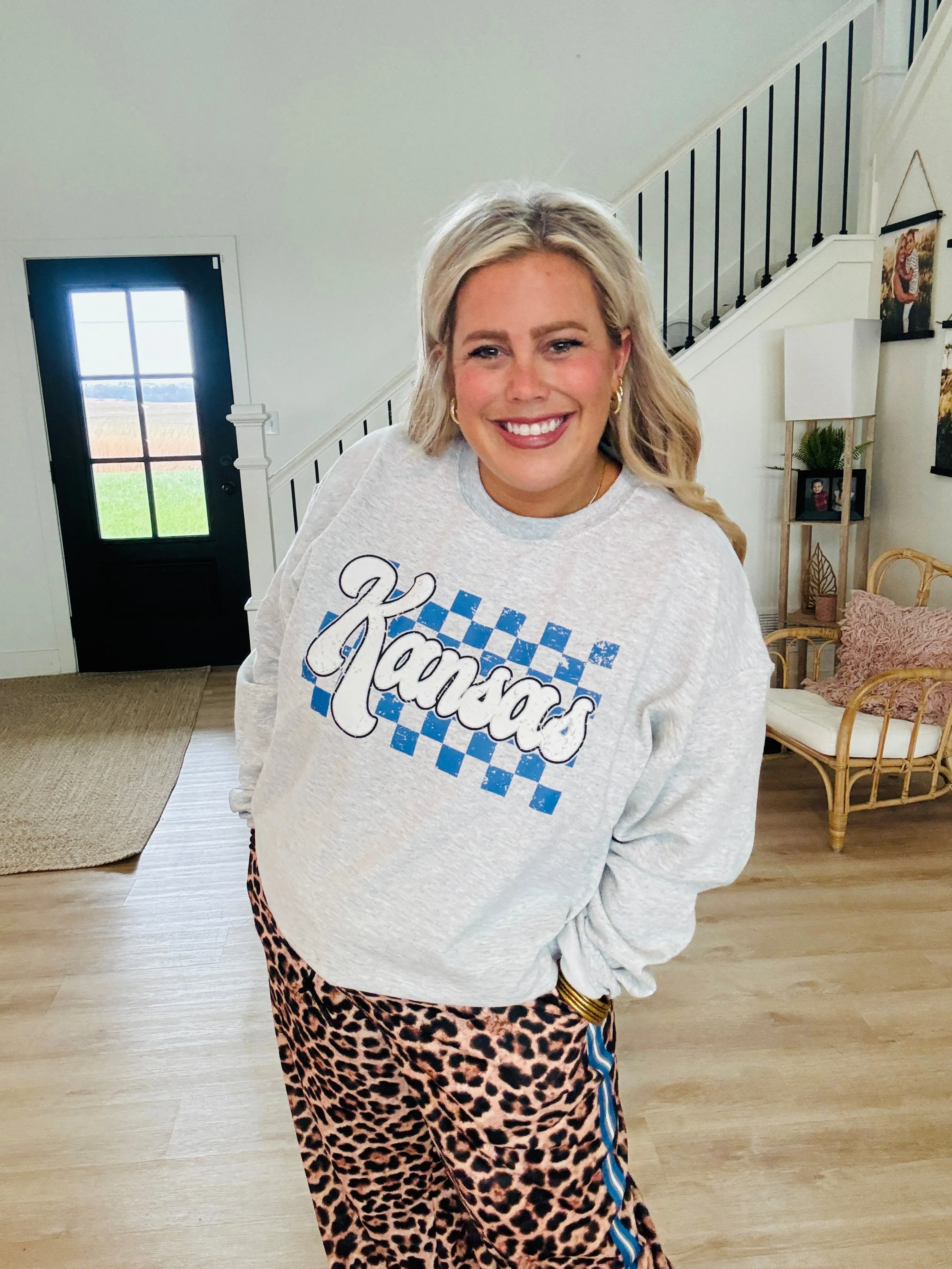 Kansas Retro Checkered