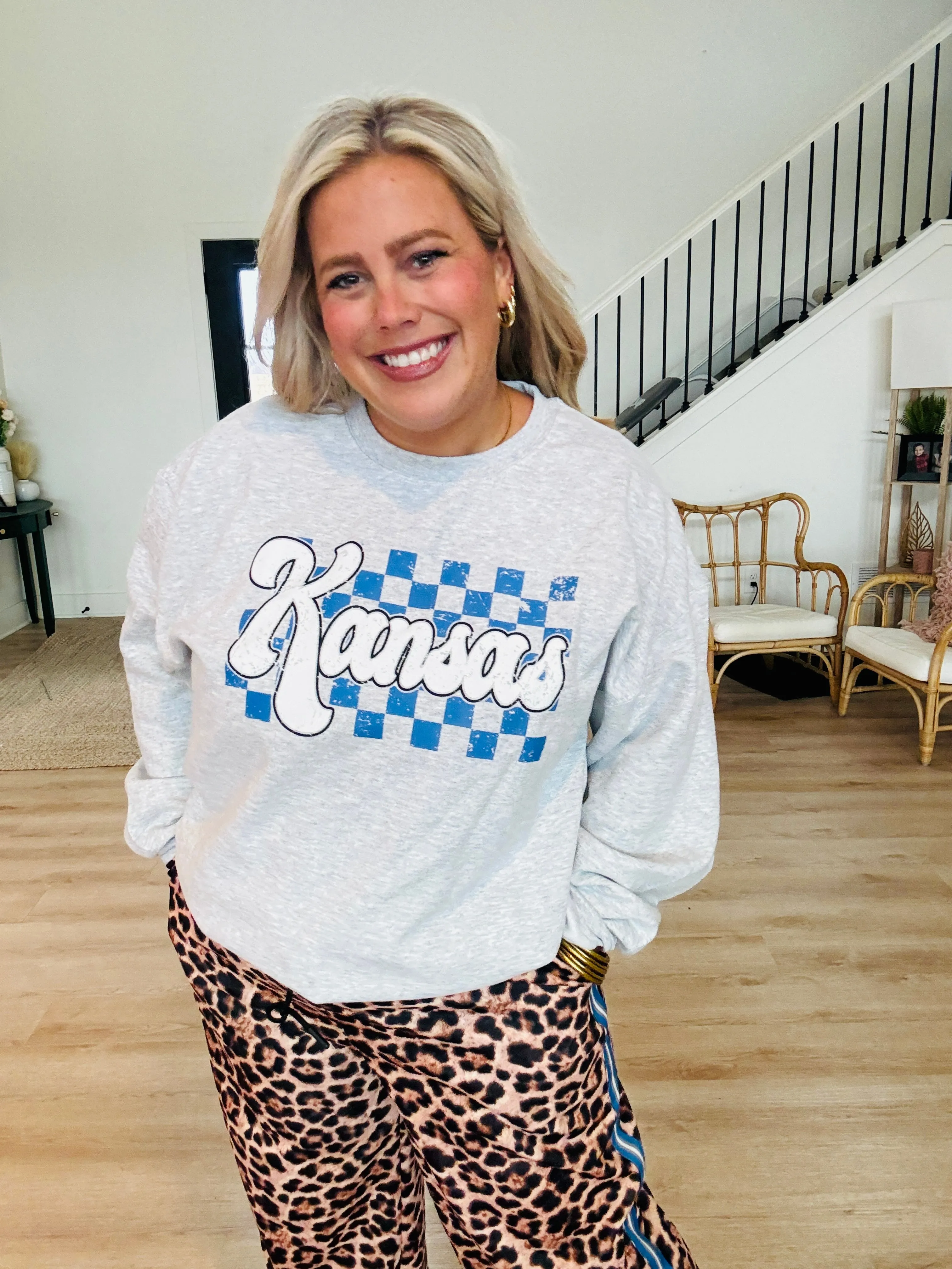 Kansas Retro Checkered